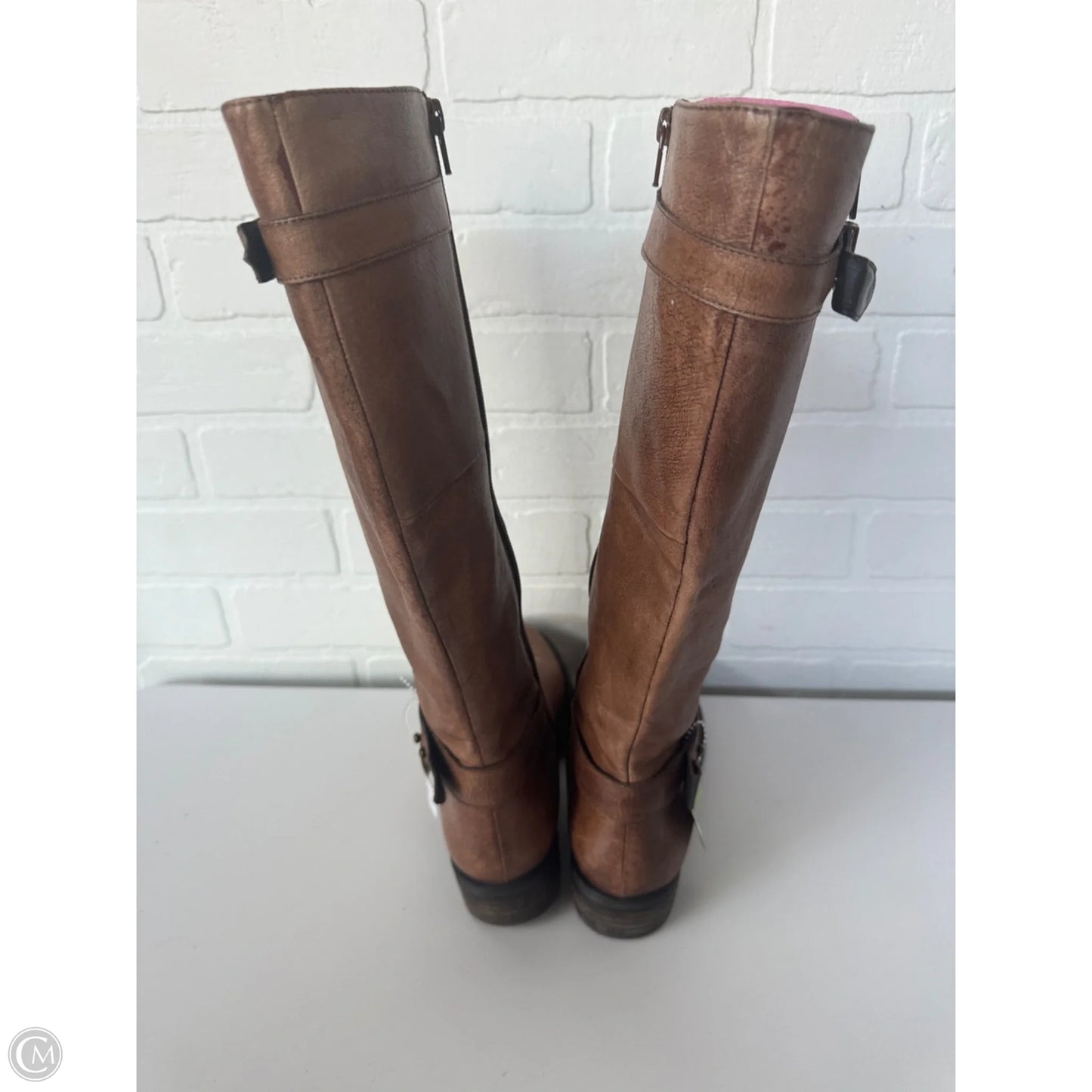 Boots Knee Flats By Steve Madden In Brown, Size: 8.5