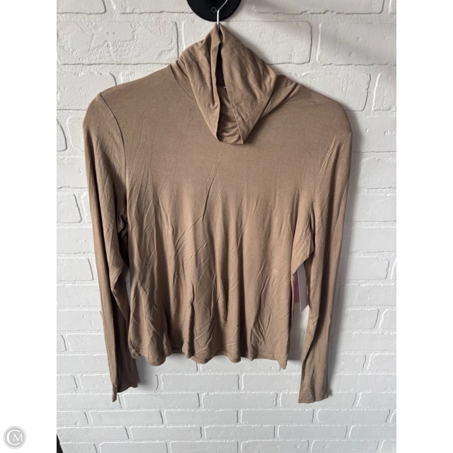 Top Long Sleeve Basic By H&m In Tan, Size: L