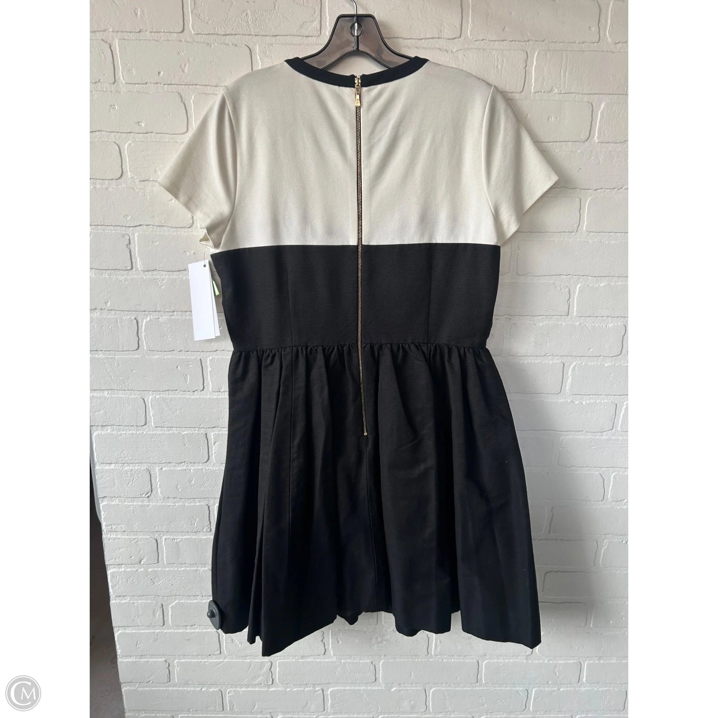 Dress Designer By Kate Spade In Black & White, Size: L