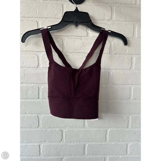 Athletic Bra By Athleta In Maroon, Size: Xs