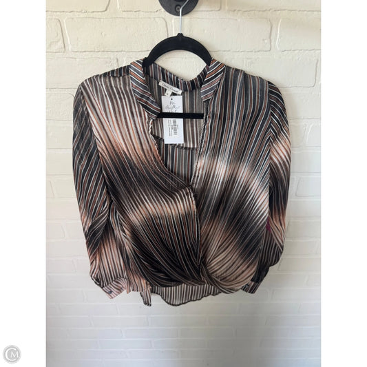 Top Long Sleeve By Clothes Mentor In Black & Brown, Size: L