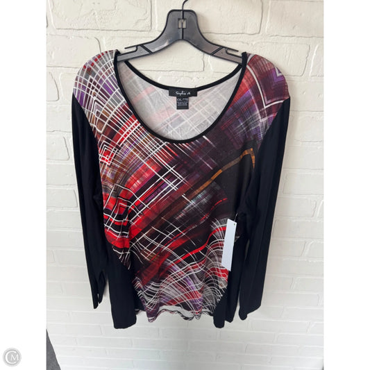 Top Long Sleeve By Clothes Mentor In Black & Red, Size: Xxl