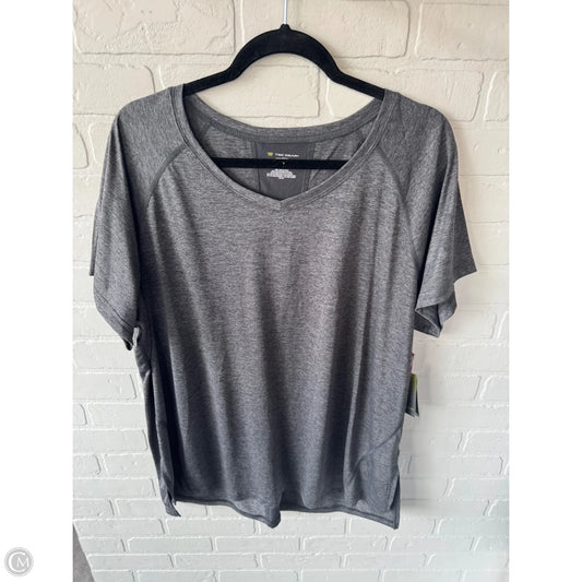 Athletic Top Short Sleeve By Tek Gear In Grey, Size: 2x