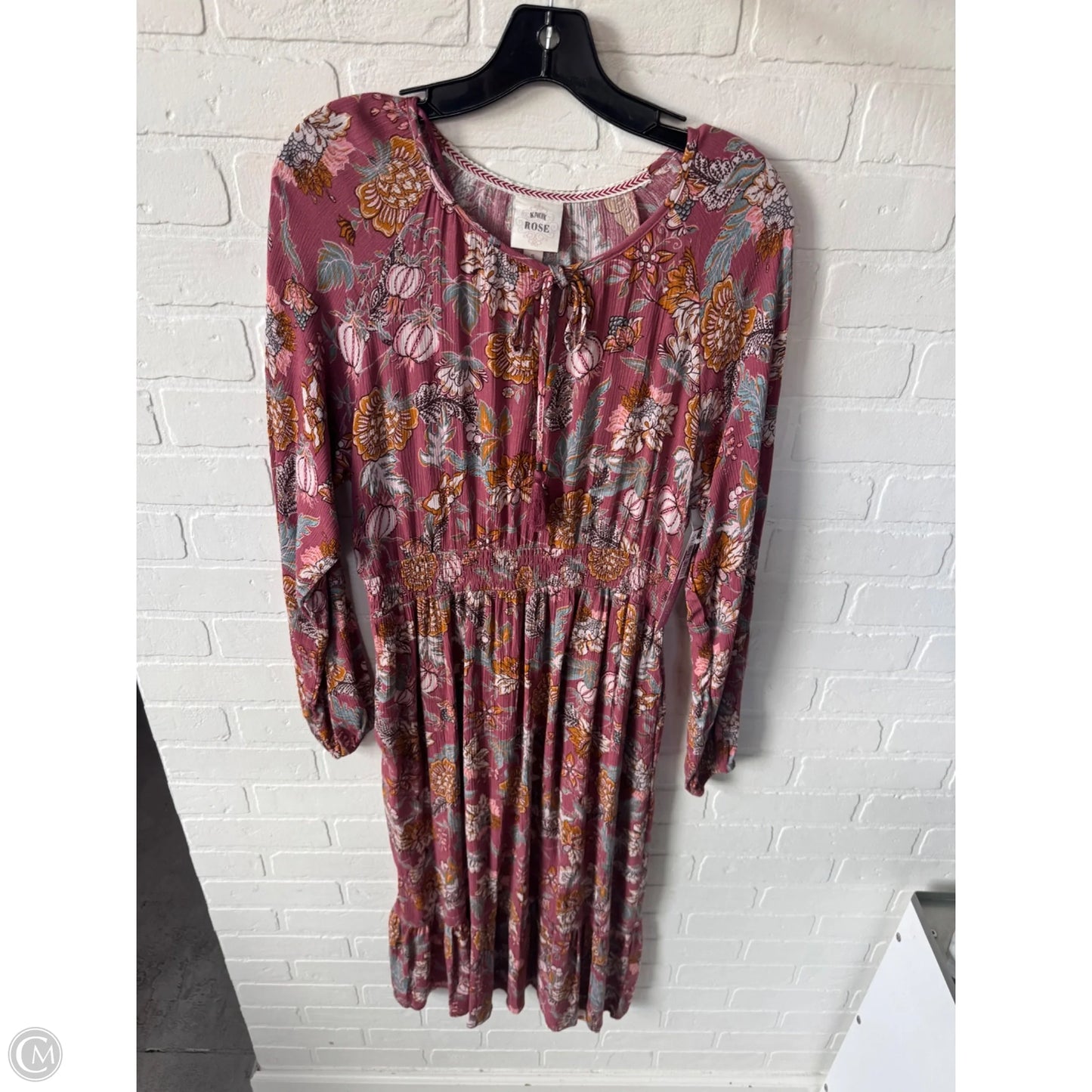 Dress Casual Midi By Knox Rose In Pink, Size: S