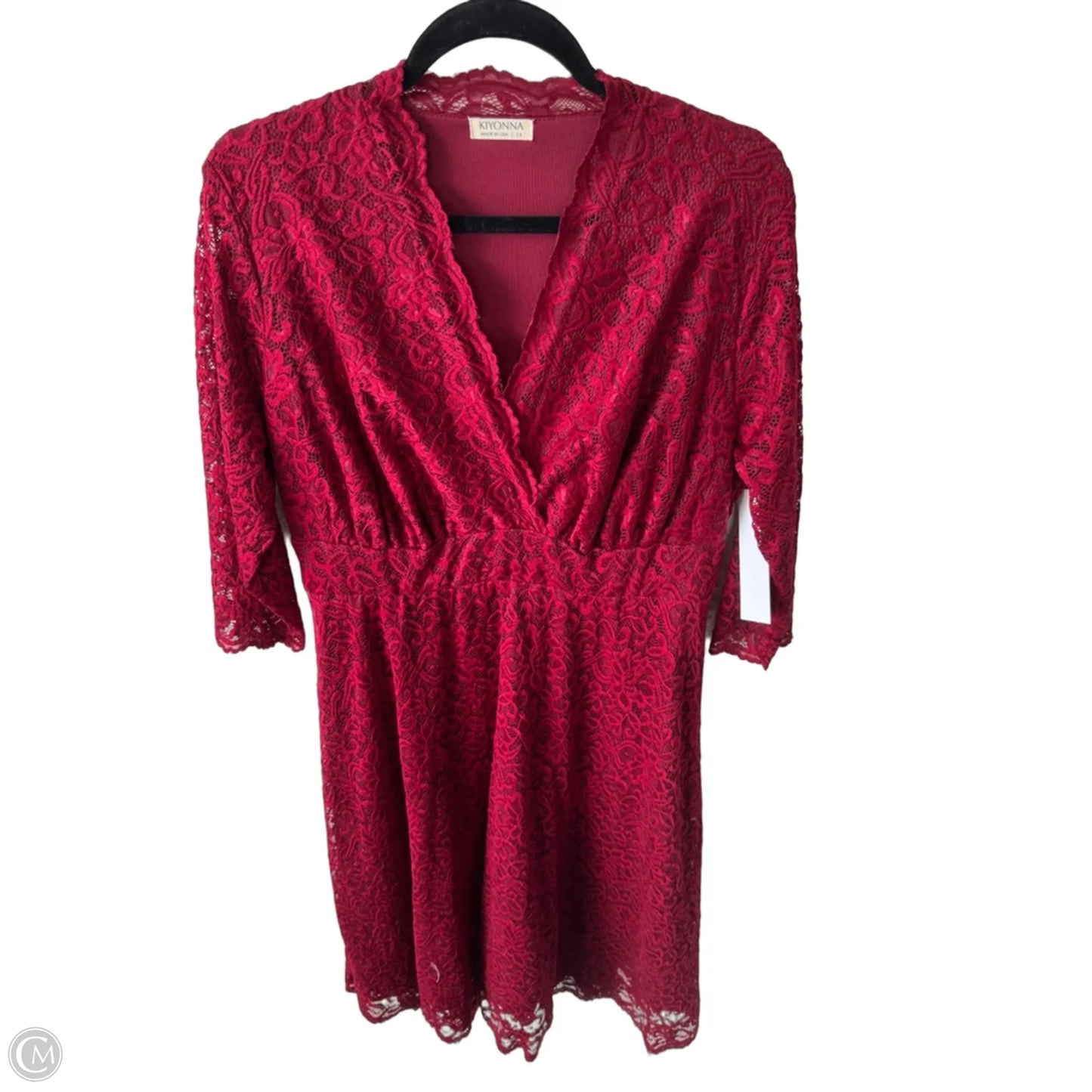 Dress Party Midi By Clothes Mentor In Red, Size: 1x