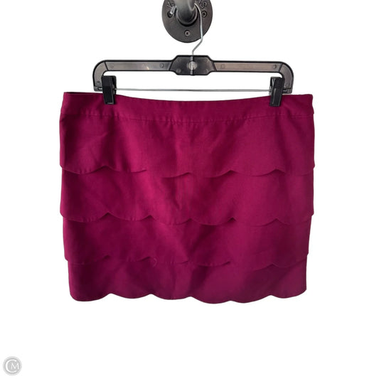 Skirt Mini & Short By Loft In Red, Size: 14