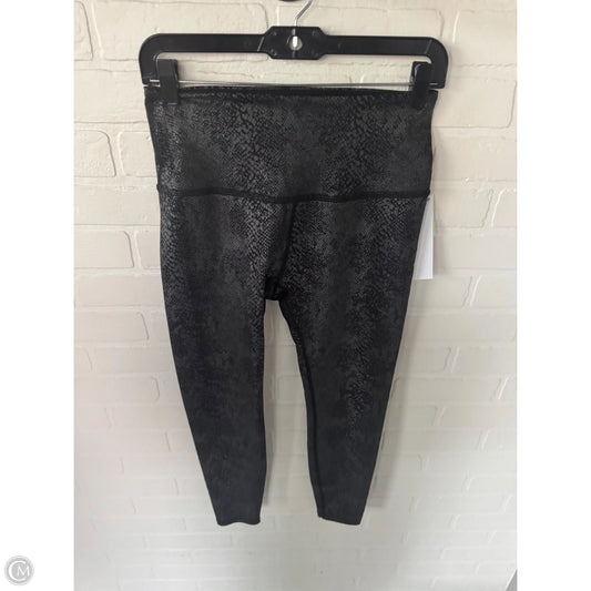 Athletic Leggings By Beyond Yoga In Black & Grey, Size: 8