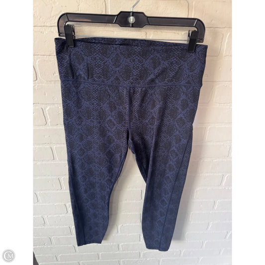 Athletic Leggings By Athleta In Black & Blue, Size: 8