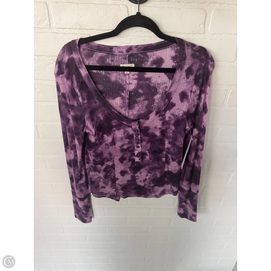 Top Long Sleeve By Pilcro In Purple, Size: M