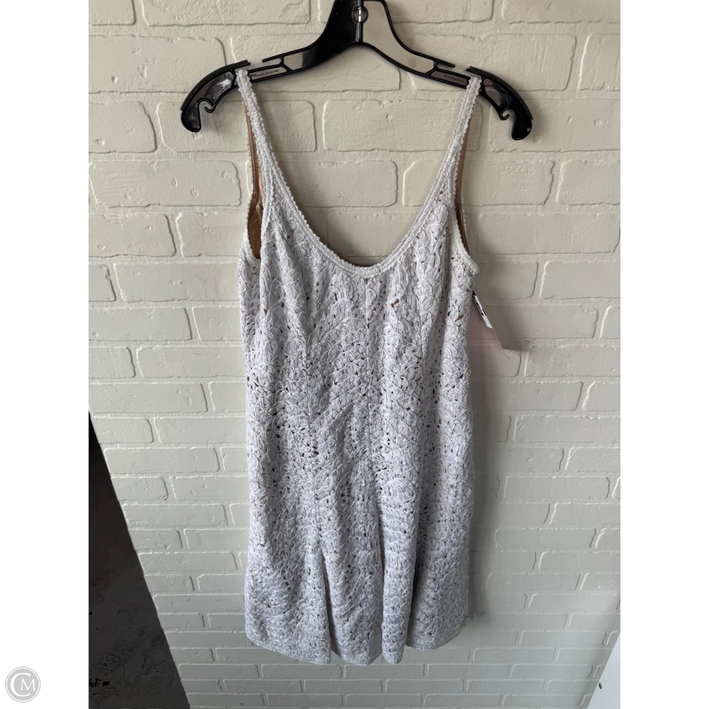 Dress Party Short By Carmen Marc Valvo In Tan & White, Size: M