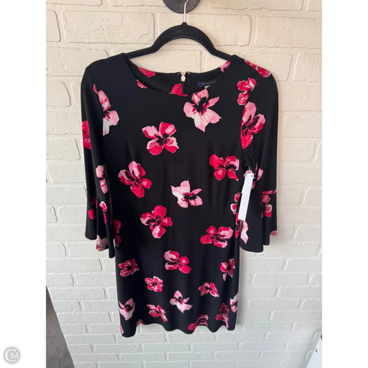 Dress Work By Tommy Hilfiger In Black & Pink, Size: S
