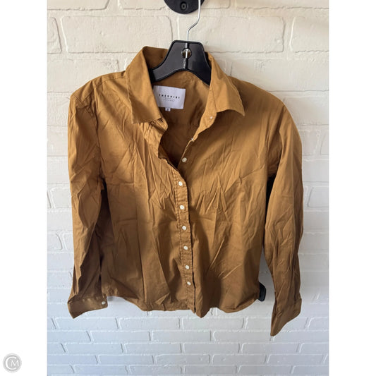 Top Long Sleeve By Cma In Brown, Size: S