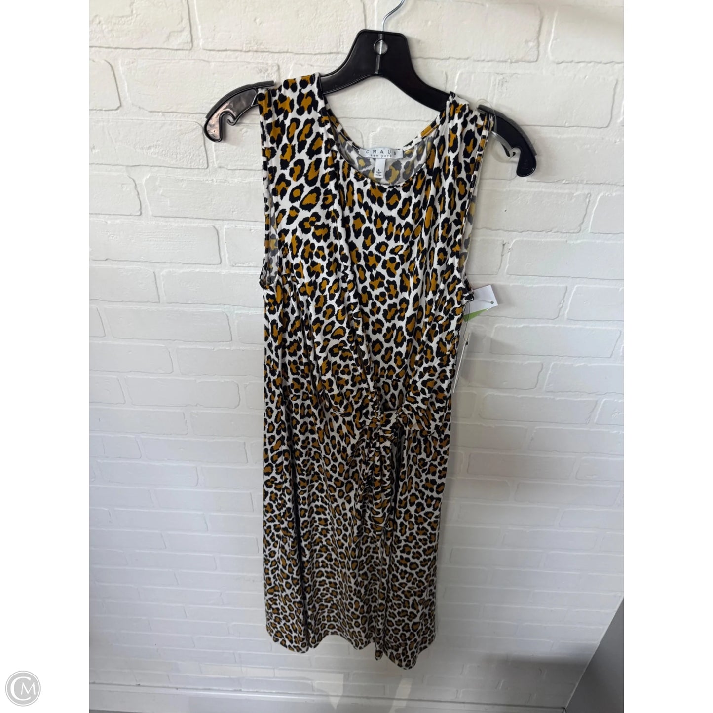 Dress Casual Midi By Chaus In Animal Print, Size: L
