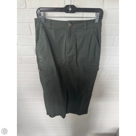 Skirt Midi By Loft In Green, Size: 4