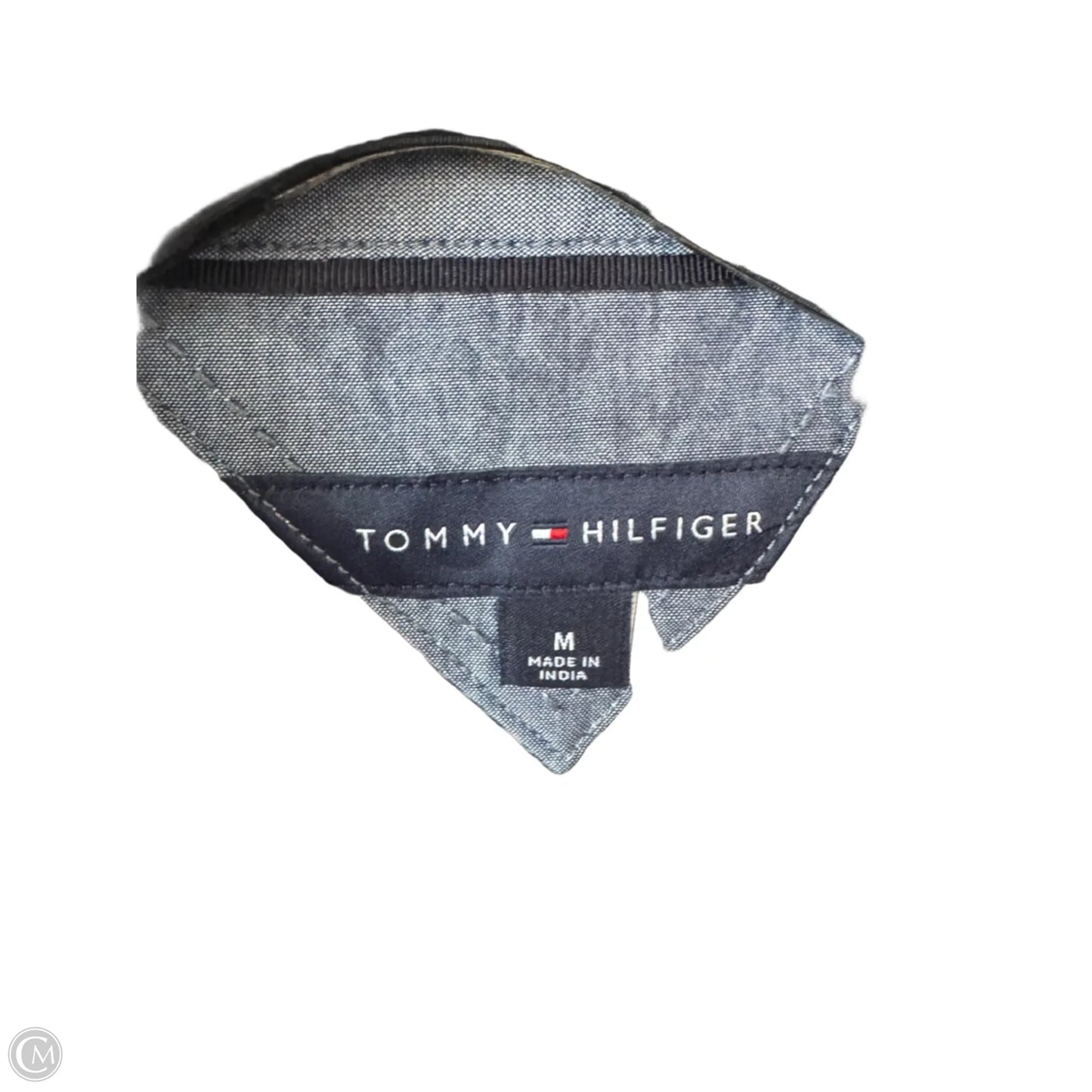 Top Long Sleeve By Tommy Hilfiger In Blue & Pink, Size: M