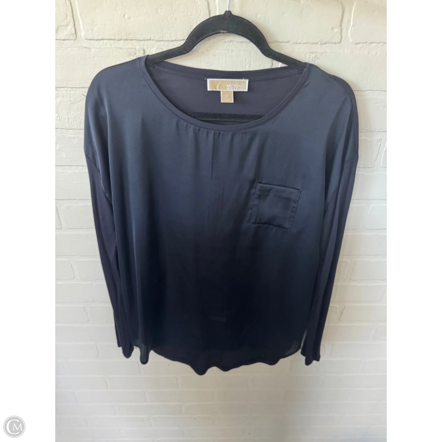Top Long Sleeve By Michael By Michael Kors In Navy, Size: M