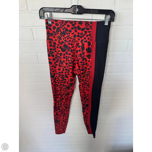 Athletic Leggings By Betsey Johnson In Black & Red, Size: 0