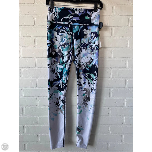 Athletic Leggings By Athleta In Blue & White, Size: 4l