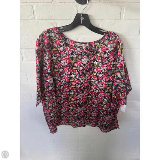 Top Short Sleeve By Clothes Mentor In Black & Red, Size: Xl
