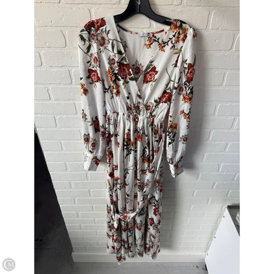Dress Casual Maxi By Baltic Born In Orange & White, Size: Xs