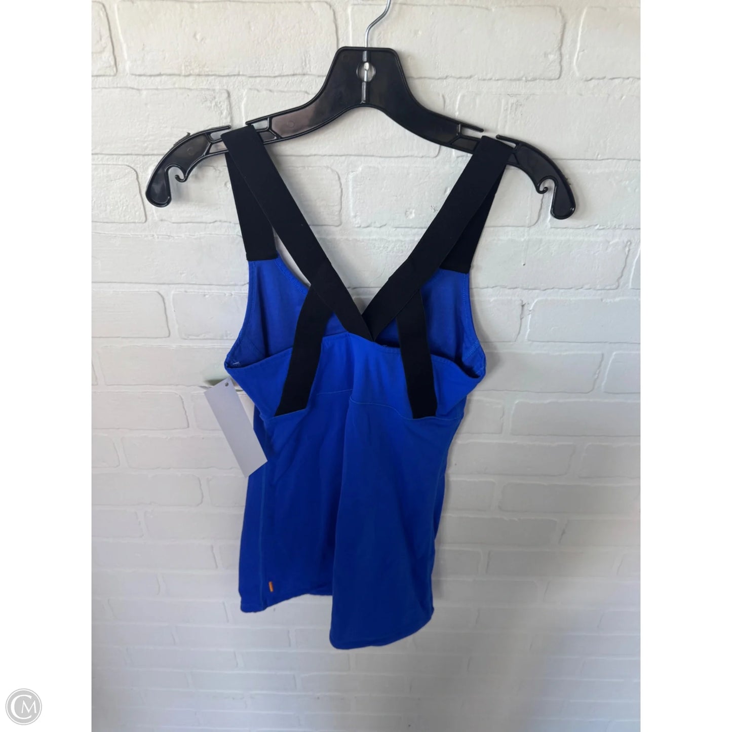 Athletic Tank Top By Lucy In Black & Blue, Size: Xs