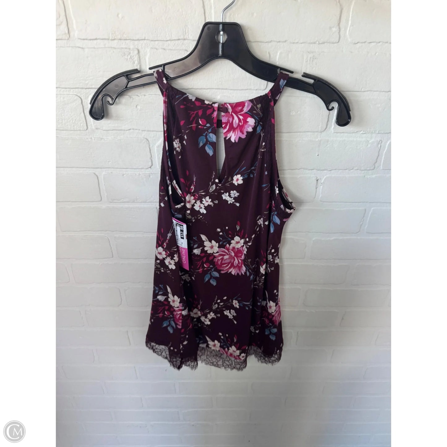 Top Sleeveless By White House Black Market In Red & White, Size: Xs