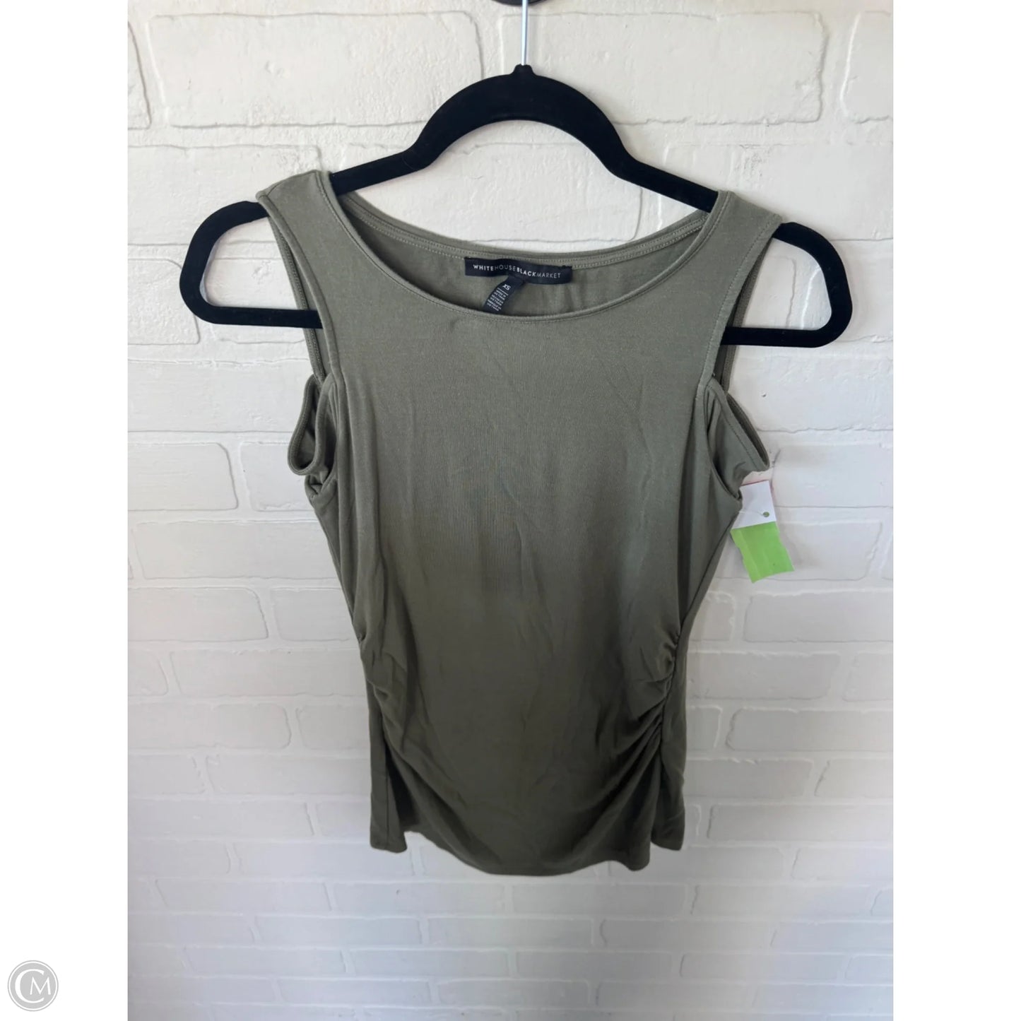 Top Sleeveless Basic By White House Black Market In Green, Size: Xs