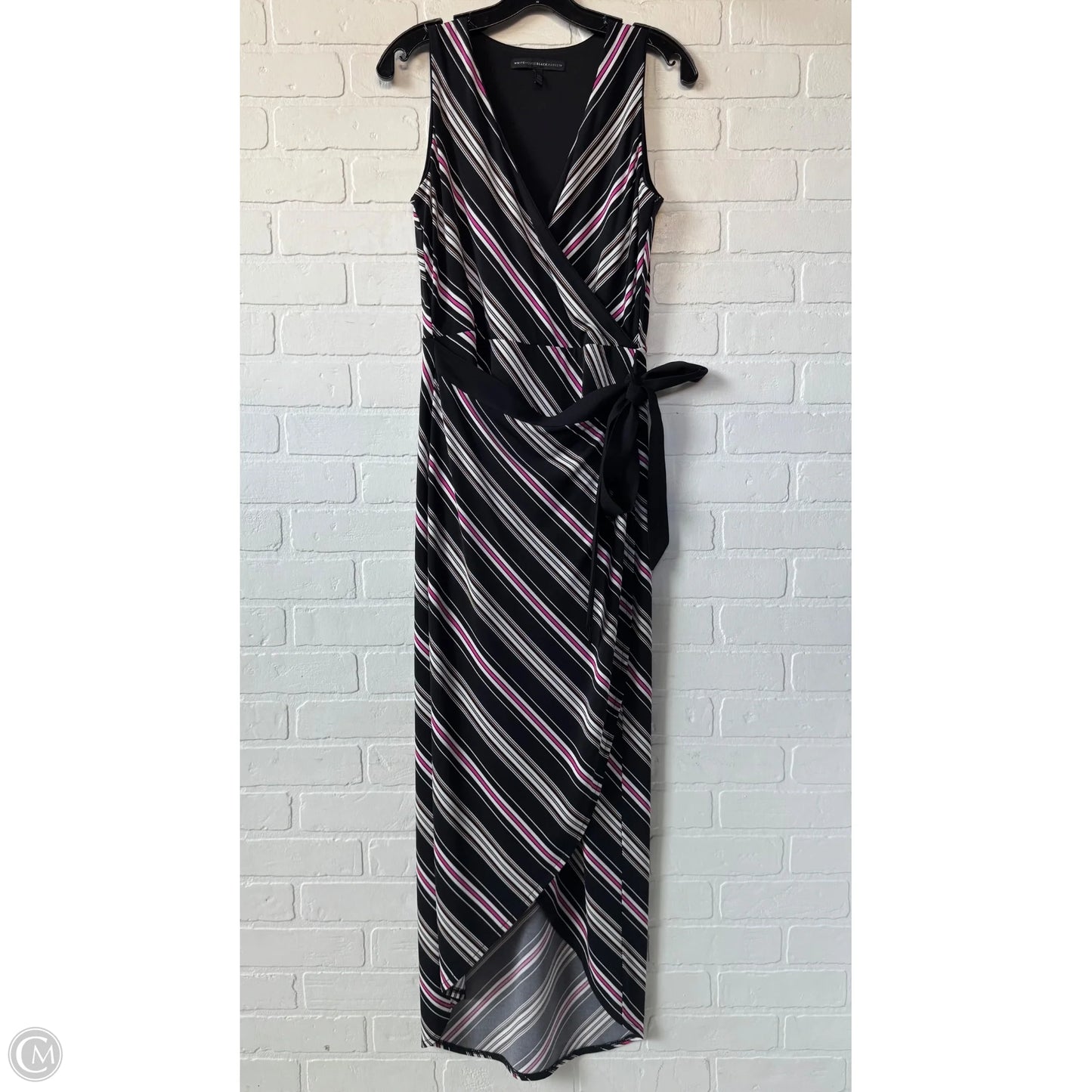 Dress Casual Midi By White House Black Market In Black & Pink, Size: Xs