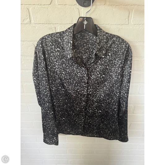 Top Long Sleeve By Express In Black & Grey, Size: Xs