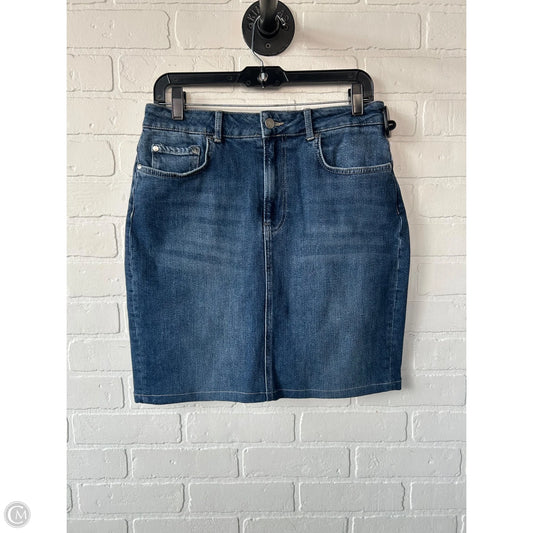 Skirt Mini & Short By Pilcro In Blue Denim, Size: 6