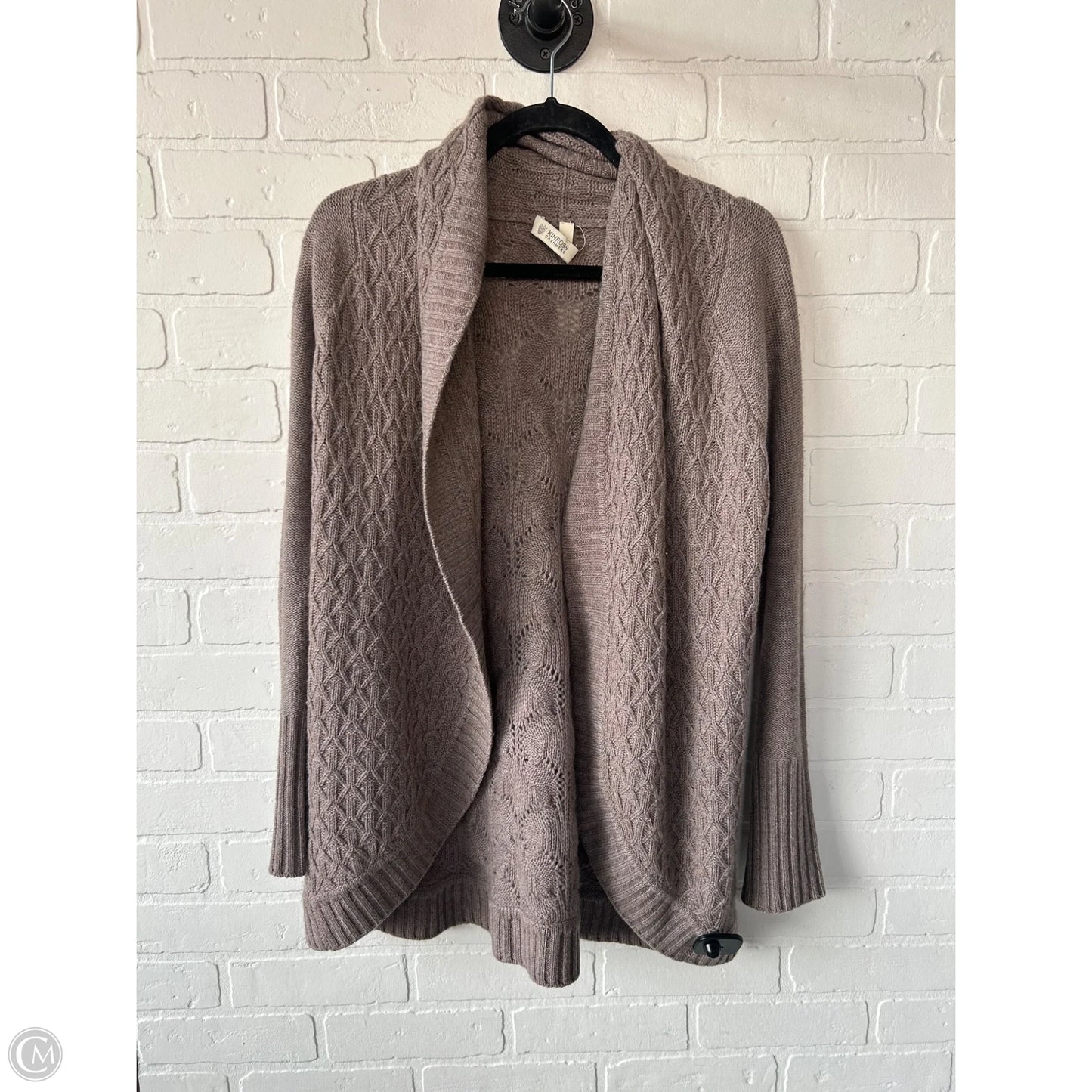 Sweater Cardigan Cashmere By Cmc In Tan, Size: S