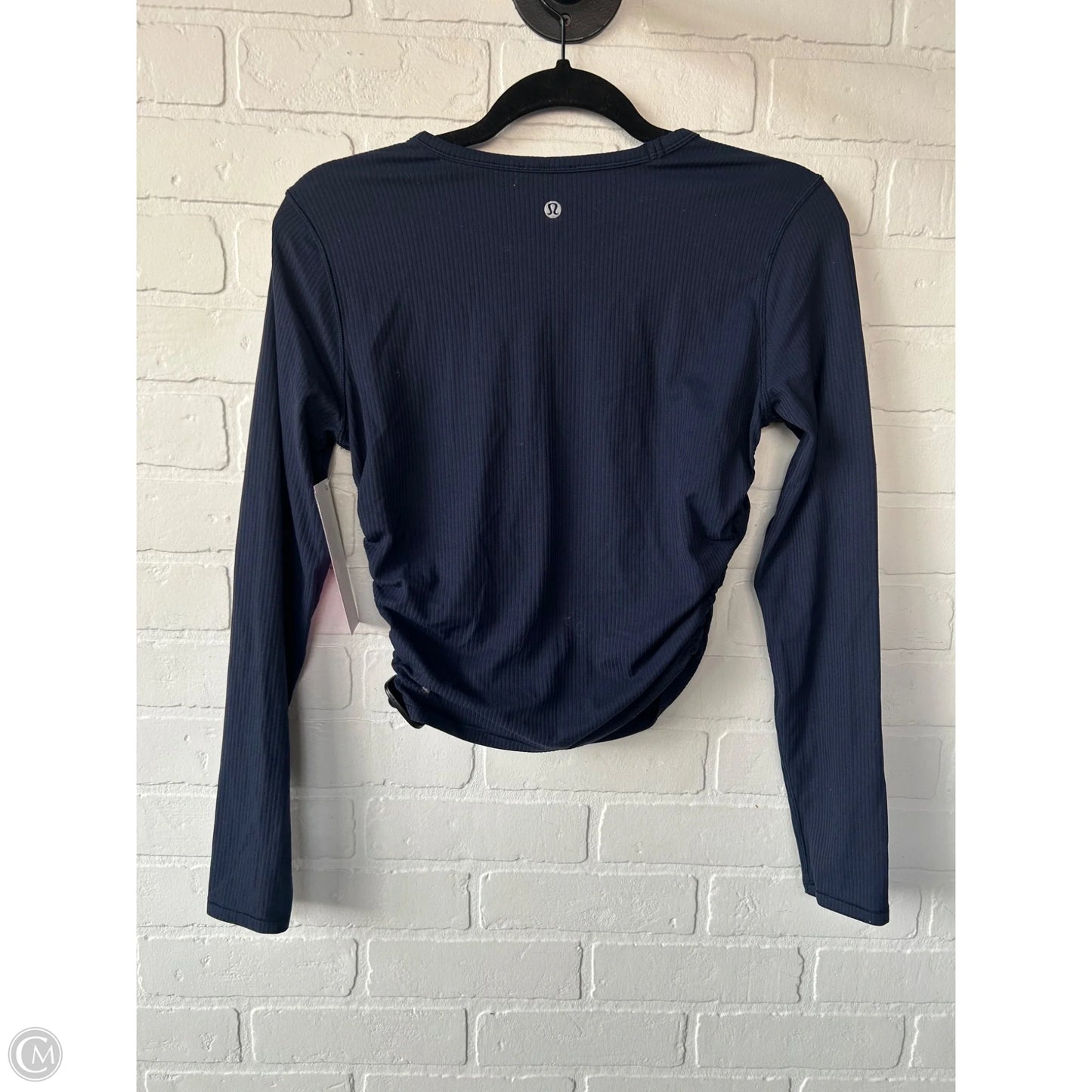 Athletic Top Long Sleeve Crewneck By Lululemon In Blue, Size: Xs