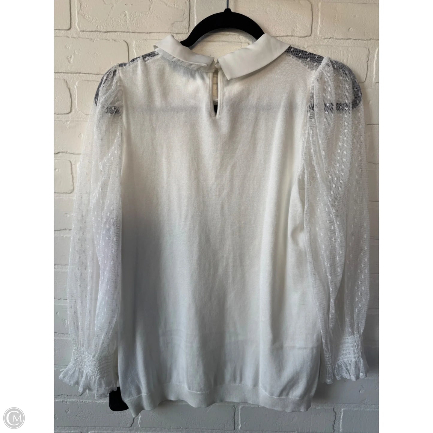 Sweater By Adrianna Papell In White, Size: M