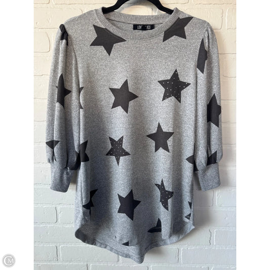 Top 3/4 Sleeve By Clothes Mentor In Grey, Size: S