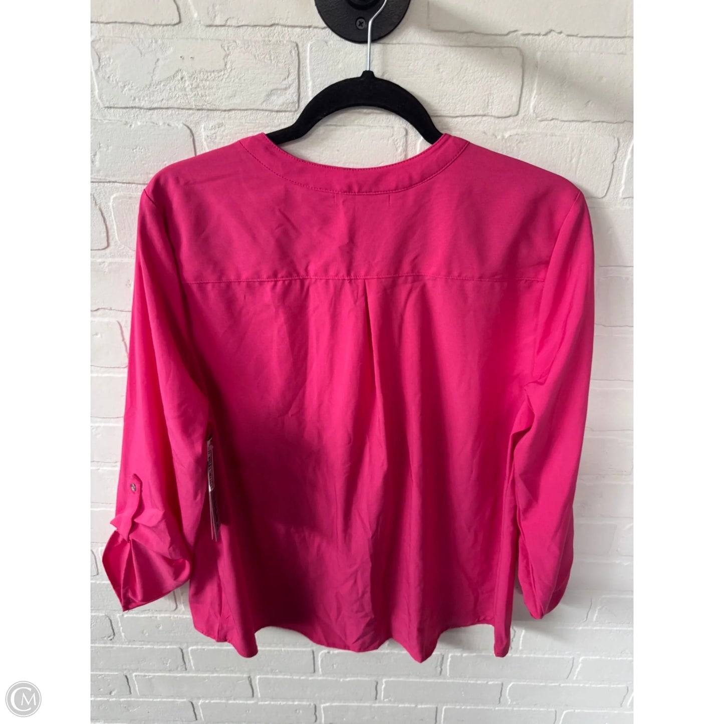Top Long Sleeve By Ny Collection In Pink, Size: Xlp