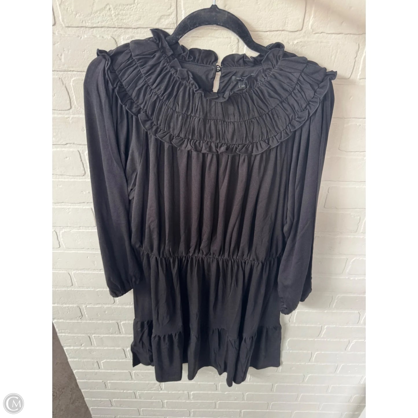 Dress Casual Short By Ann Taylor In Black, Size: Lp