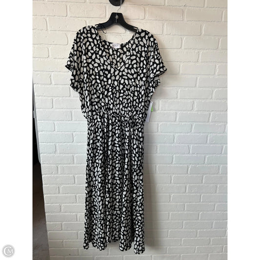 Dress Casual Maxi By Sienna Sky In Black & White, Size: L