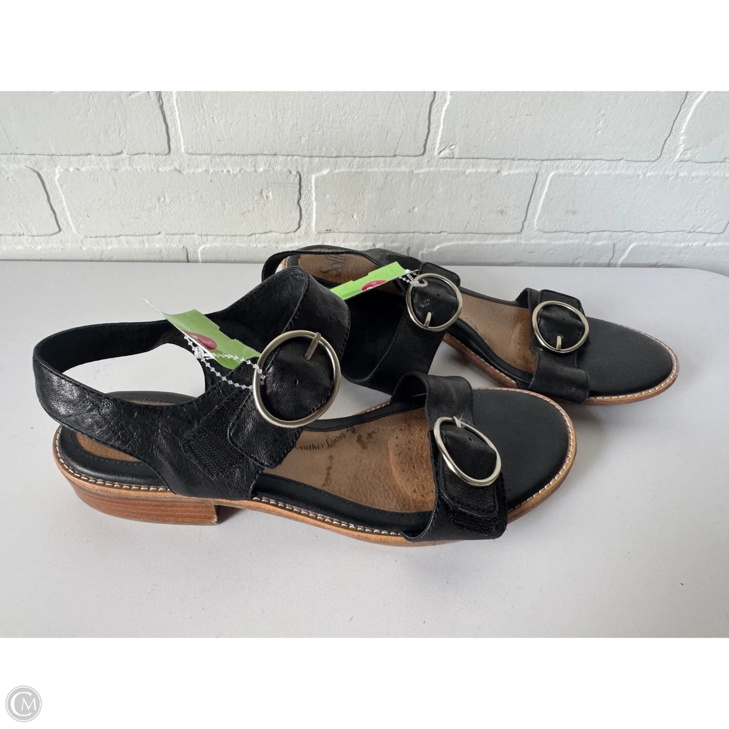 Sandals Flats By Sofft In Black, Size: 11