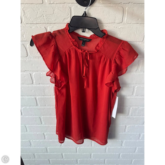 Top Short Sleeve By Banana Republic In Orange, Size: S