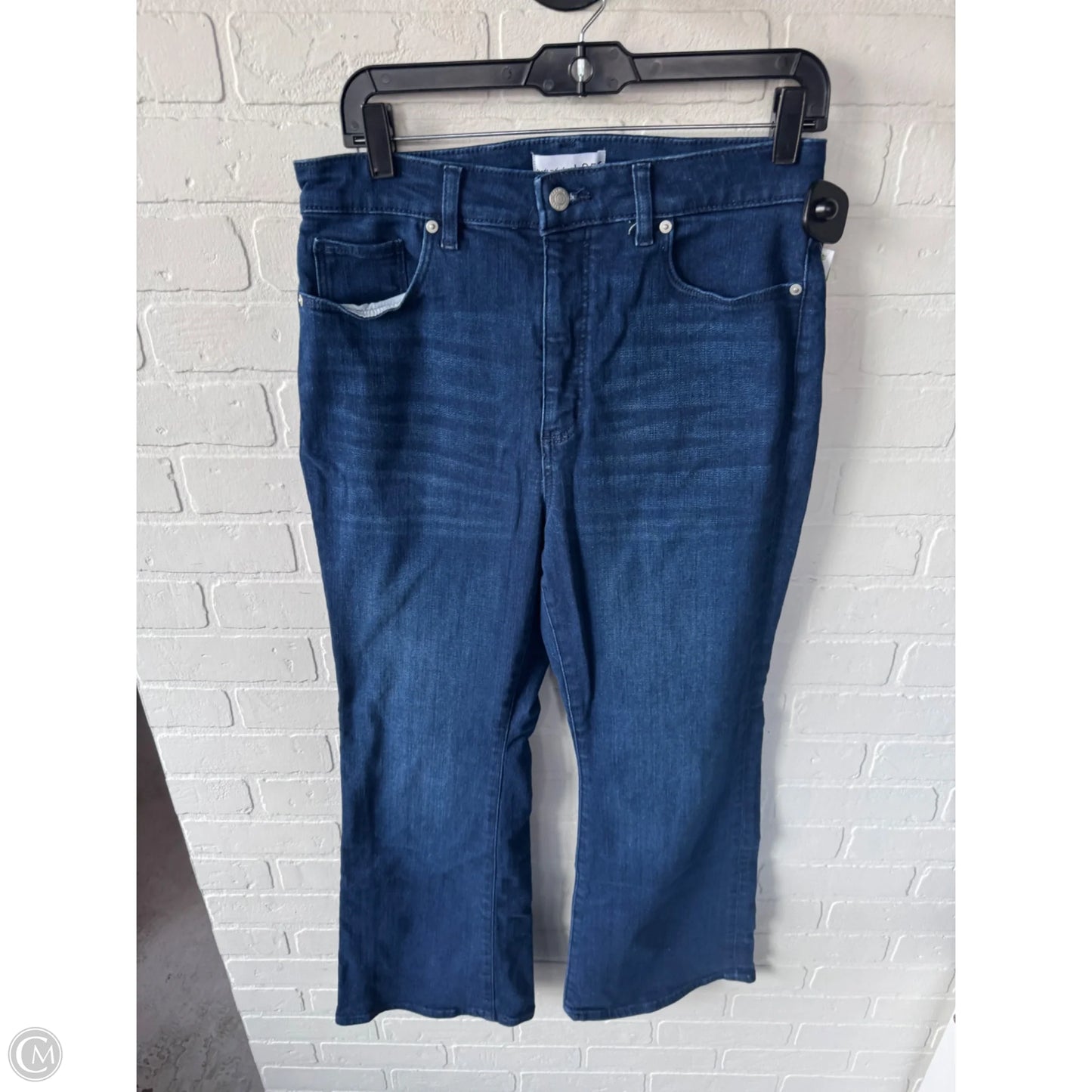 Jeans Flared By Loft In Blue Denim, Size: 12p