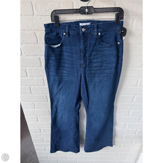 Jeans Flared By Loft In Blue Denim, Size: 12p