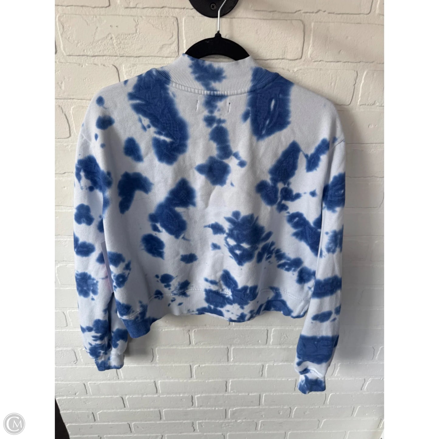 Sweatshirt Crewneck By Junk Food In Blue & White, Size: M