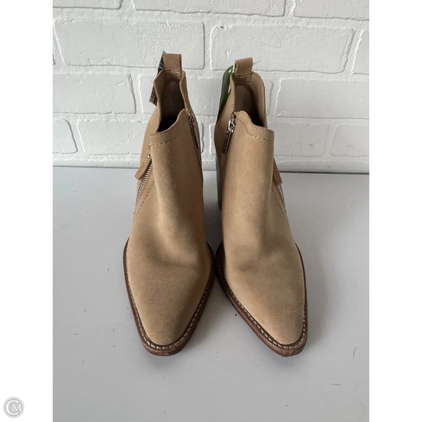 Boots Ankle Heels By Gianni Bini In Tan, Size: 9