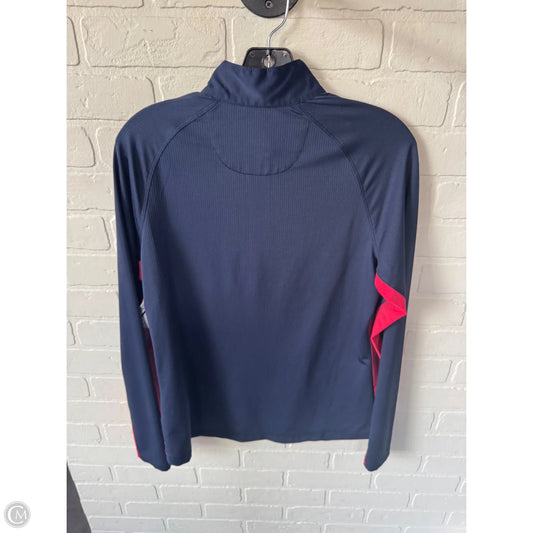 Athletic Top Long Sleeve Collar By John Galt In Blue & Pink, Size: M