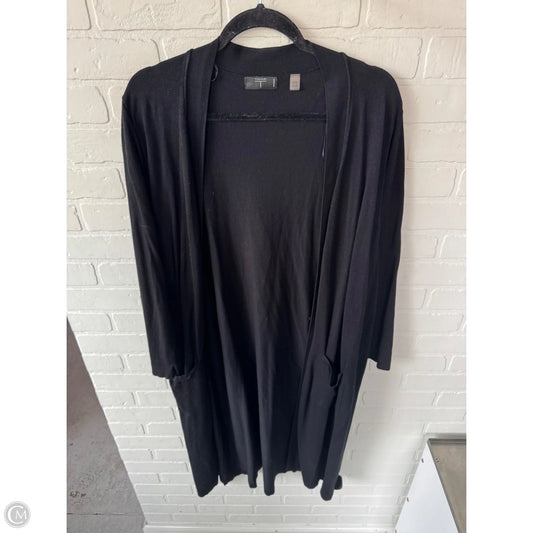 Sweater Cardigan By T Tahari In Black, Size: 1x