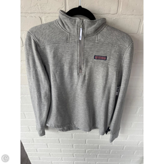 Sweatshirt Collar By Vineyard Vines In Grey, Size: S