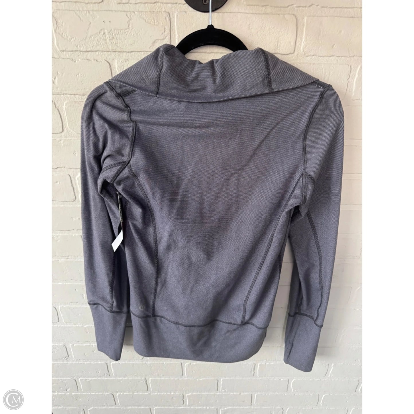 Athletic Jacket By Lululemon In Grey, Size: S