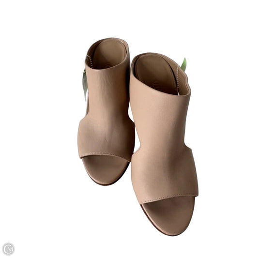 Sandals Heels Wedge By Vince In Tan, Size: 6.5
