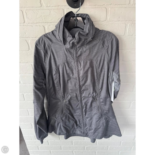 Athletic Jacket By Lululemon In Grey, Size: L