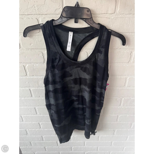 Athletic Tank Top By Athleta In Black & Grey, Size: M